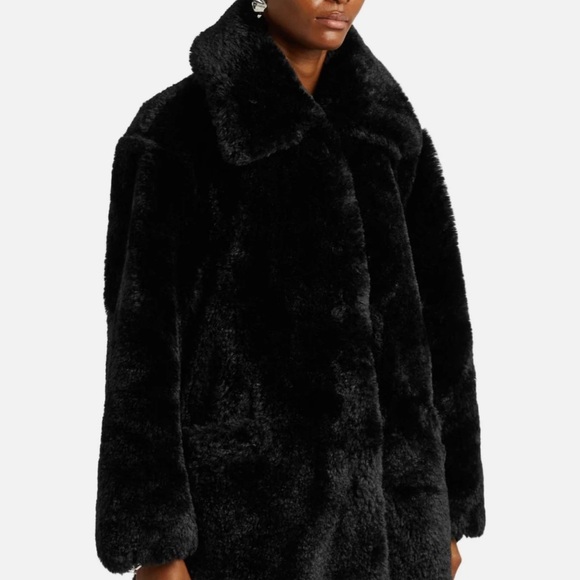 FREE PEOPLE Kate Double-breasted Faux-fur Coat - Picture 1 of 15
